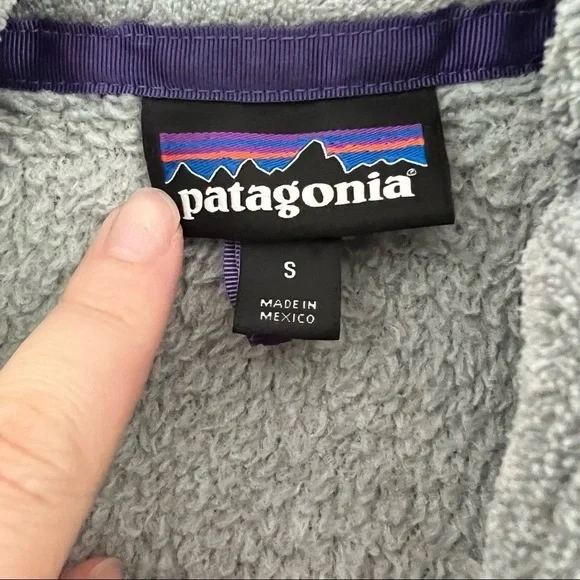 Patagonia ReTool SnapT Fleece Pullover in Gray Purple - Picture 5 of 6